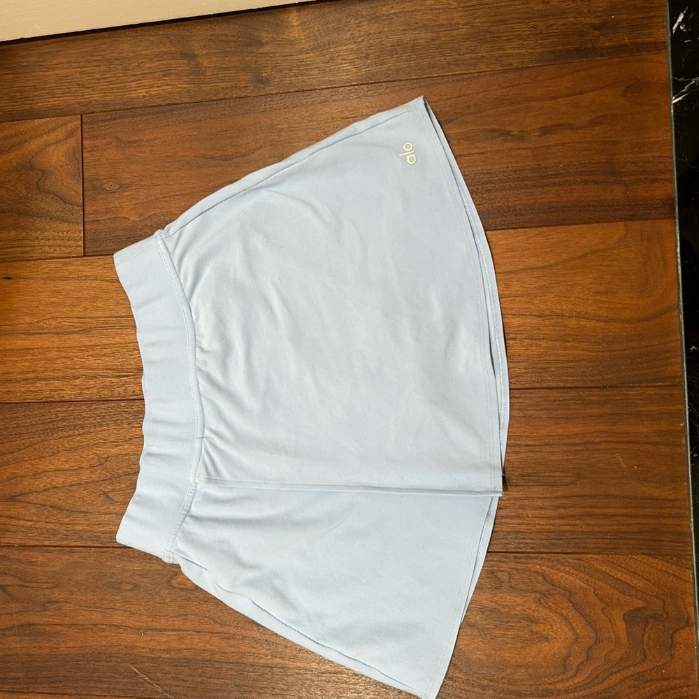 Alo Light Blue Athletic Skirt Air brushed Stream Lined